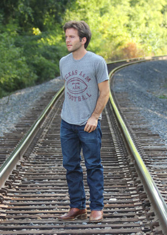 Original Retro Brand College Vault Texas A&M Football T Shirt made in america usa