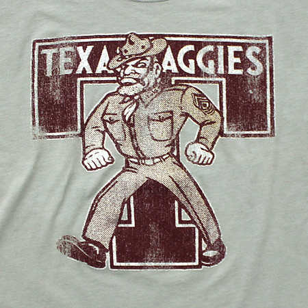 Original Retro Brand College Vault Texas A&M Football T Shirt made in america usa